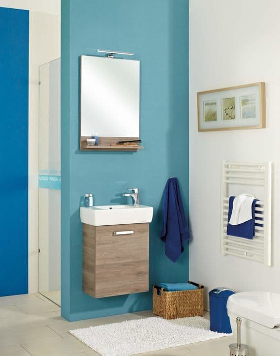Pelipal - 313014510 - 313 Offenbach Tvättställsunderskåp, Trä, San Remo Imitation ek Terra Tvärgående, 45x51x24 cm