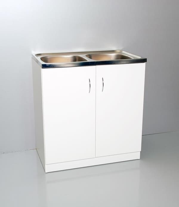 ENKELT vaskskab 80x60 hvid