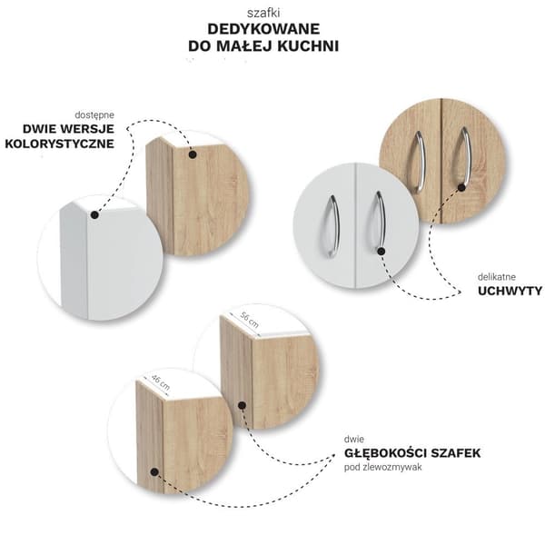 ENKELT vaskskab 80x60 hvid