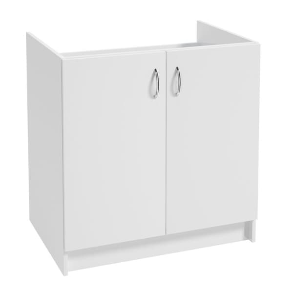 ENKELT vaskskab 80x60 hvid