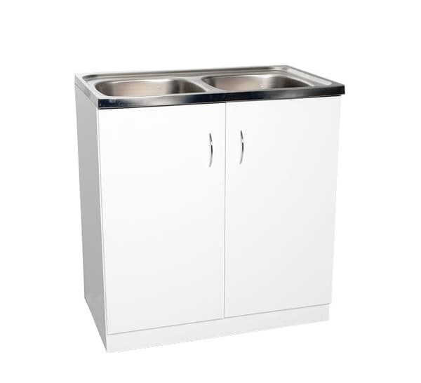 ENKELT vaskskab 80x60 hvid