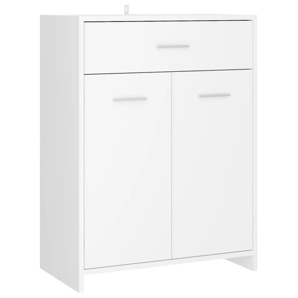 Badrumsskåp vit 60x33x80 cm konstruerat trä