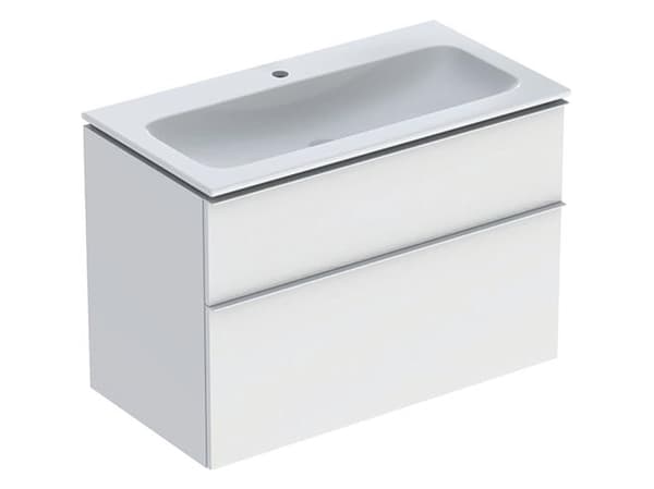 Huonekalusarja iCon kapea 2 laatikkoa 90x63 valkoinen/k m