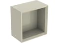 Miniatyrbild 1 av 2: Vägglåda iCon fyrkantig sandgrå blank