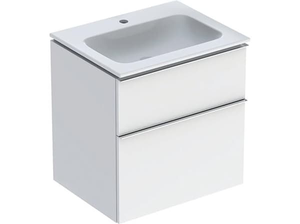 Huonekalusarja iCon kapea 2 laatikkoa 60x63 valkoinen bl