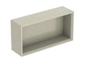Miniatyrbild 2 av 2: Vägglåda iCon rektangulär sandgrå blank