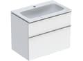 Miniatyrbild 1 av 2: Möbelset iCon smal 2 lådor 75x63 vit bl
