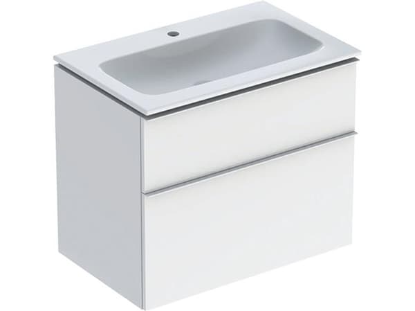 Møbelsæt iCon smal 2 skuf 75x63 hvid/k m