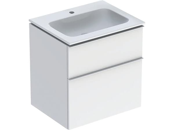 Kalustesarja iCon kapea 2 laatikkoa 60x63 valkoinen/k m