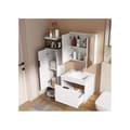 Miniatyrbild 3 av 6: Badrumsfurniture Set Badrumsinredning med mjukstängande lådor, spegelskåp, handfat med skål