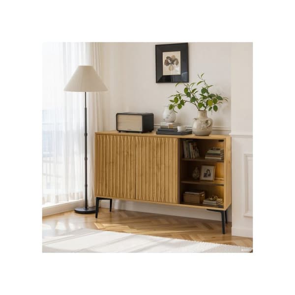 Badrumsarmoir, sidobord, med belysningsarmatur, bredd 120 cm, glasdörr.