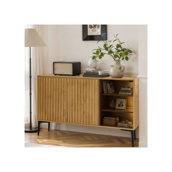 Badrumsarmoir, sidobord, med belysningsarmatur, bredd 120 cm, glasdörr.