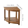 Miniatyrbillede 2 af 2: Teak Brusebænk, Skimmelsvamp Resistens, Pladsbesparende Hjørnedesign,18,5 tommer 17,75 tommer