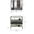 Miniatyrbilde 4 av 6: Bagno baderomsinnredning 2 deler inkl. vask lysegrå, kremfarget.