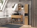 Miniatyrbillede 4 af 8: BADEVÆRELSESSKAB MED NELSØJLE OG ANTRACIT ARTISAN