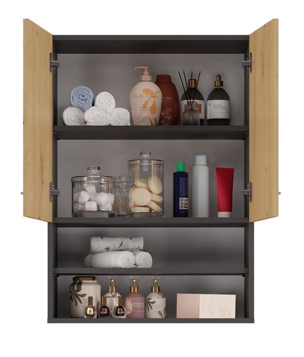 SKÅP ÖVER TVÄTTMASKINEN POLA MINI DK ANTRACIT - ARTISAN OAK