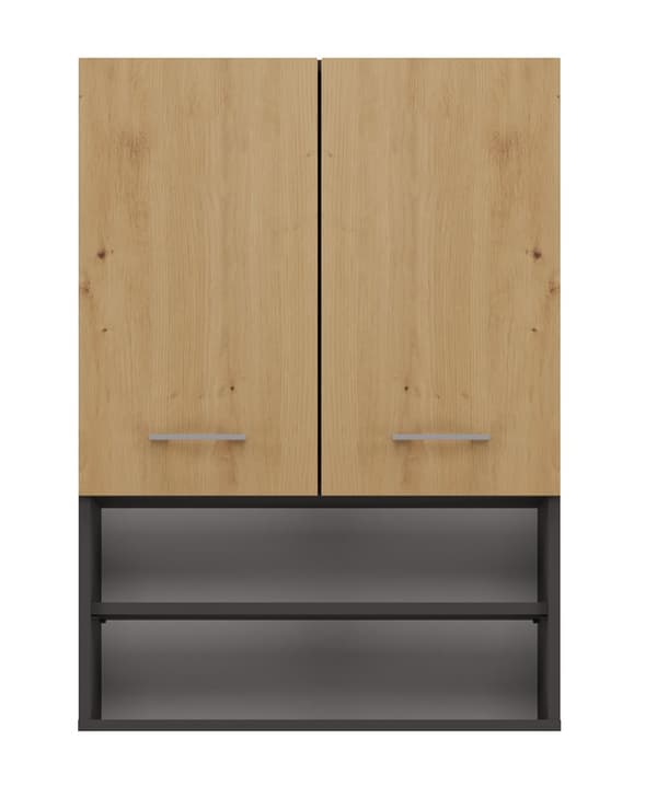 PYYKINPESUALUEEN YLÄKAAPPI POLA MINI DK ANTRASIITTI - ARTISAN OAK