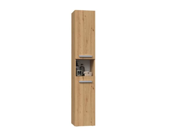 BADEVÆRELSESSKAB MED KURV NEL III SØJLEFARVE ARTISAN OAK
