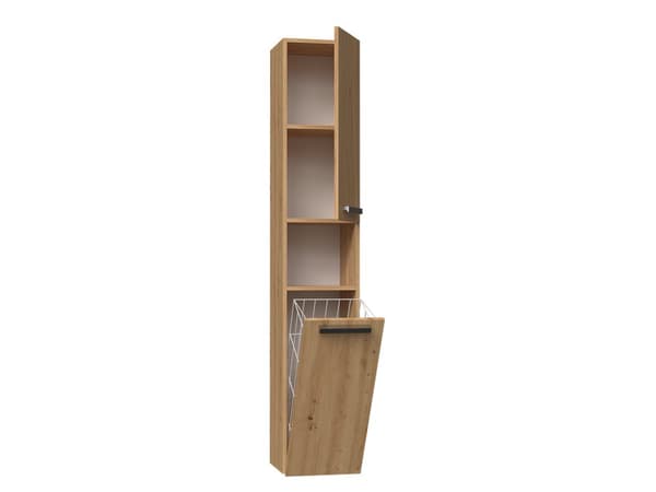 BADEVÆRELSESSKAB MED KURV NEL III SØJLEFARVE ARTISAN OAK