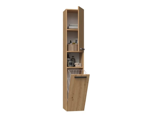 BADEVÆRELSESSKAB MED KURV NEL III SØJLEFARVE ARTISAN OAK