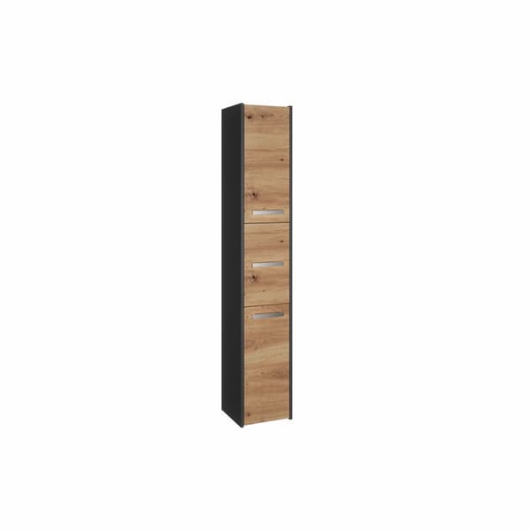 BADEVÆRELSESSKABSSØJLE S33 ANTRACIT FARVE ARTISAN OAK