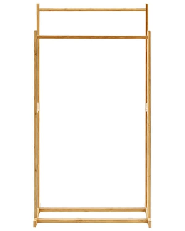 Håndklædestativ i bambus 45 x 84 cm lyst træ HOBOKEN Lumarko!