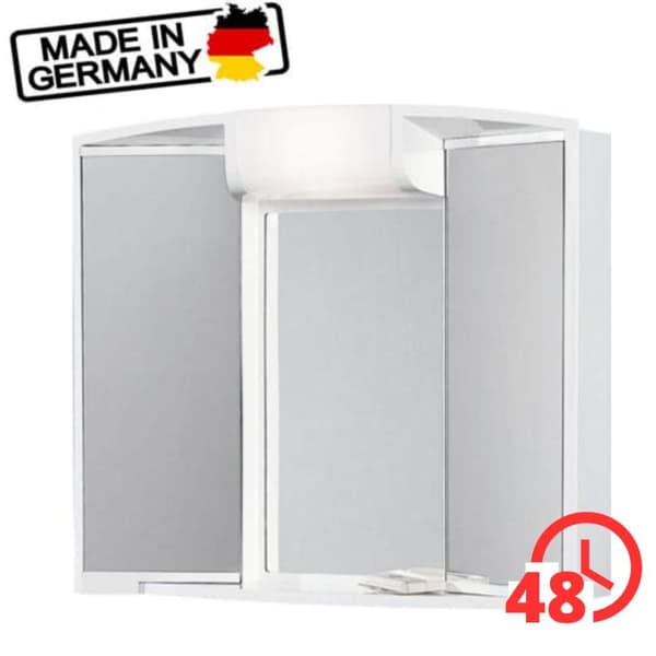 ANGY oplyst spejlskab 59x50x15cm 40W hvid / FORSENDELSE 48H