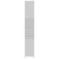 Miniatyrbilde 6 av 10: vidaXL Baderomsskap hvit 30x30x183,5 cm sponplate