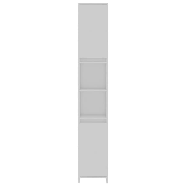 vidaXL Baderomsskap hvit 30x30x183,5 cm sponplate