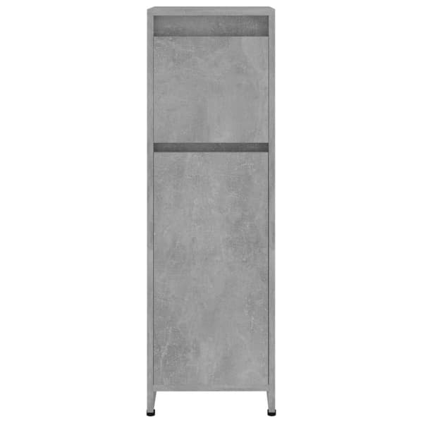 vidaXL badeværelsesskab 30x30x95 cm spånplade betongrå
