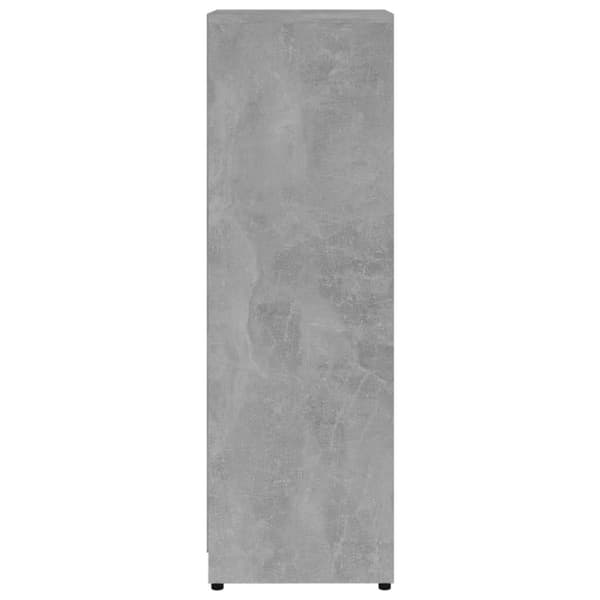 vidaXL badeværelsesskab 30x30x95 cm spånplade betongrå