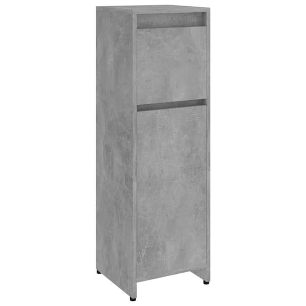 vidaXL badeværelsesskab 30x30x95 cm spånplade betongrå
