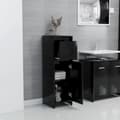 Miniatyrbillede 4 af 11: vidaXL badeværelsesskab 30x30x95 cm spånplade sort