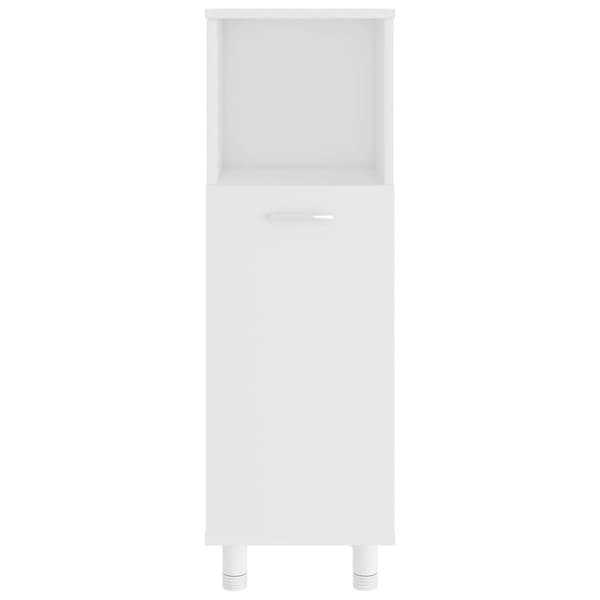 vidaXL badeværelsesskab 30x30x95 cm spånplade hvid