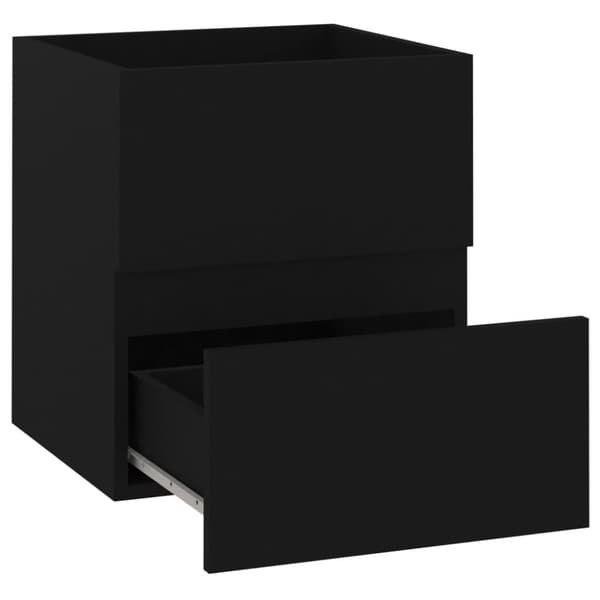vidaXL Servantskap svart 41x38,5x45 cm konstruert tre