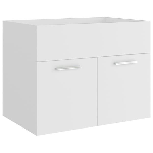 vidaXL Servantskap hvit 60x38,5x46 cm konstruert tre