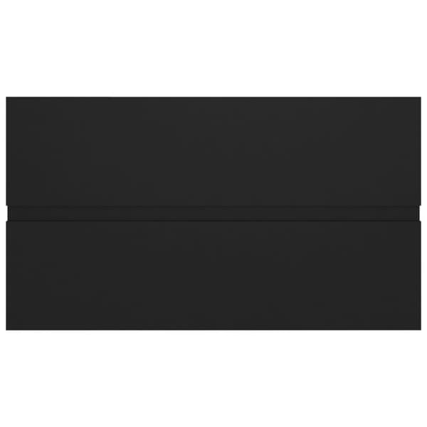 vidaXL Servantskap svart 80x38,5x45 cm konstruert tre