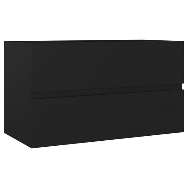 vidaXL Servantskap svart 80x38,5x45 cm konstruert tre