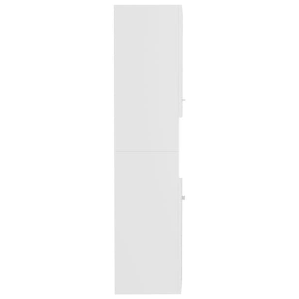 vidaXL Kylpyhuonekaappi musta 30x30x130 cm tekninen puu
