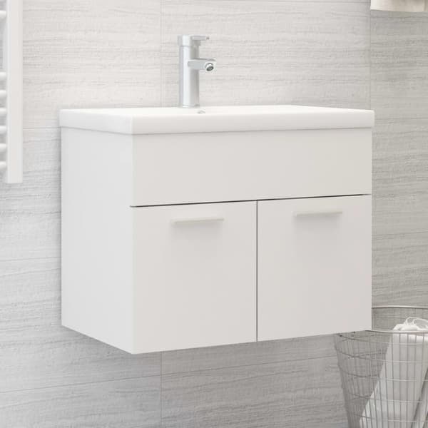 vidaXL Allaskaappi valkoinen 60x38,5x46 cm tekninen puu