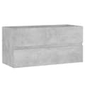 Miniatyrbillede 1 af 9: vidaXL skab til håndvask 90x38,5x45 cm konstrueret træ betongrå