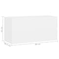 Miniatyrbillede 7 af 9: vidaXL skab til håndvask 90x38,5x45 cm konstrueret træ hvid