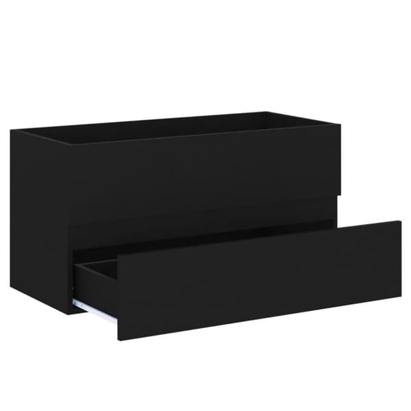 vidaXL Allaskaappi musta 90x38,5x45 cm tekninen puu