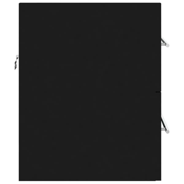 vidaXL Servantskap svart 60x38,5x48 cm konstruert tre