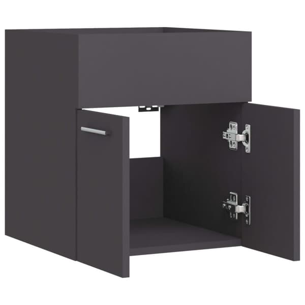 vidaXL Servantskap grå 41x38,5x46 cm konstruert tre