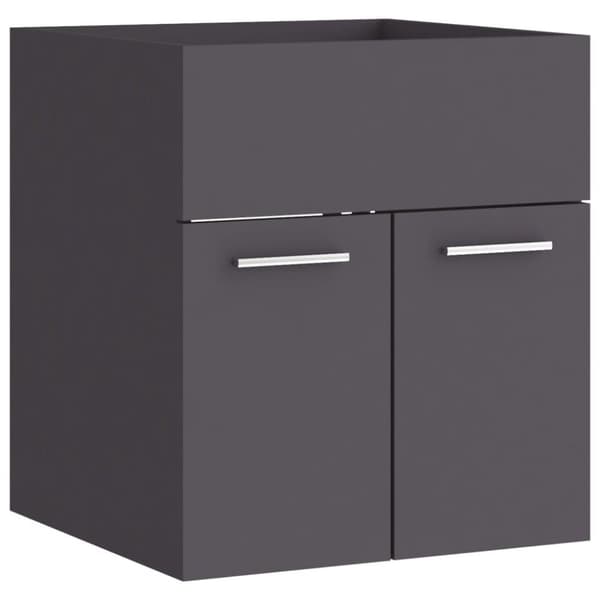 vidaXL Servantskap grå 41x38,5x46 cm konstruert tre