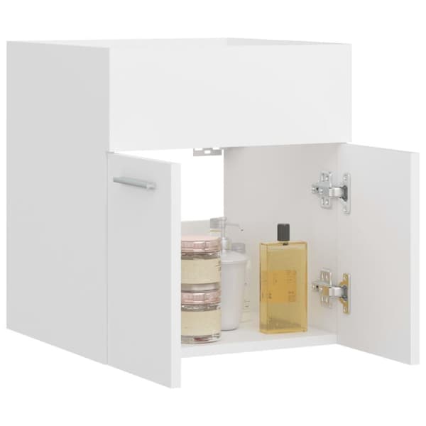 vidaXL Servantskap hvit 41x38,5x46 cm konstruert tre