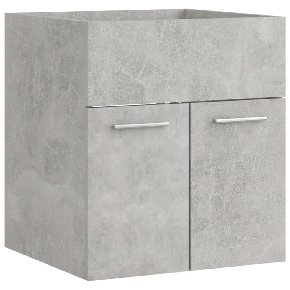 vidaXL Tvättställsskåp betonggrå 41x38,5x46 cm spånskiva