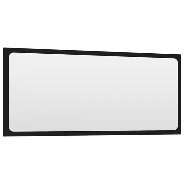 vidaXL Baderomsmøbelsett svart sponplate