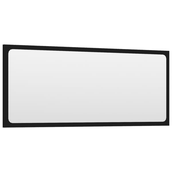 vidaXL Baderomsmøbelsett svart sponplate